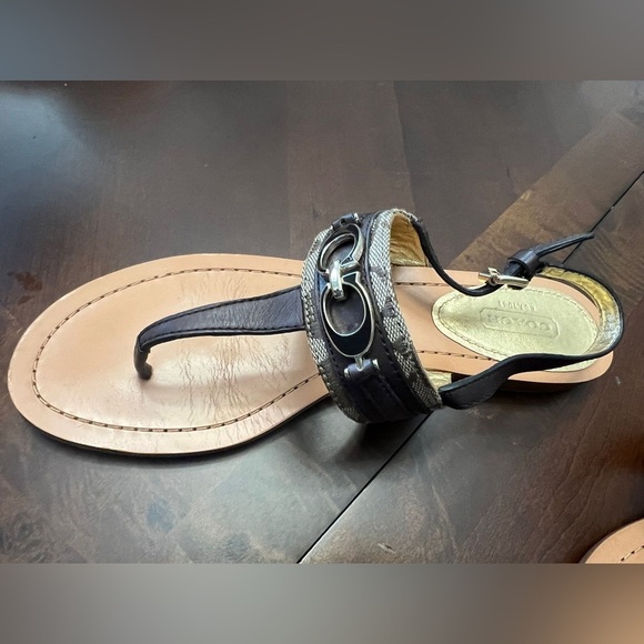 Coach Sammy Signature Canvas Sandals - Picture 2 of 6